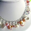 Pink Pearls on Silver Necklace…